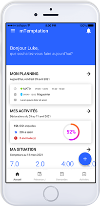 gestion des temps sur smartphone